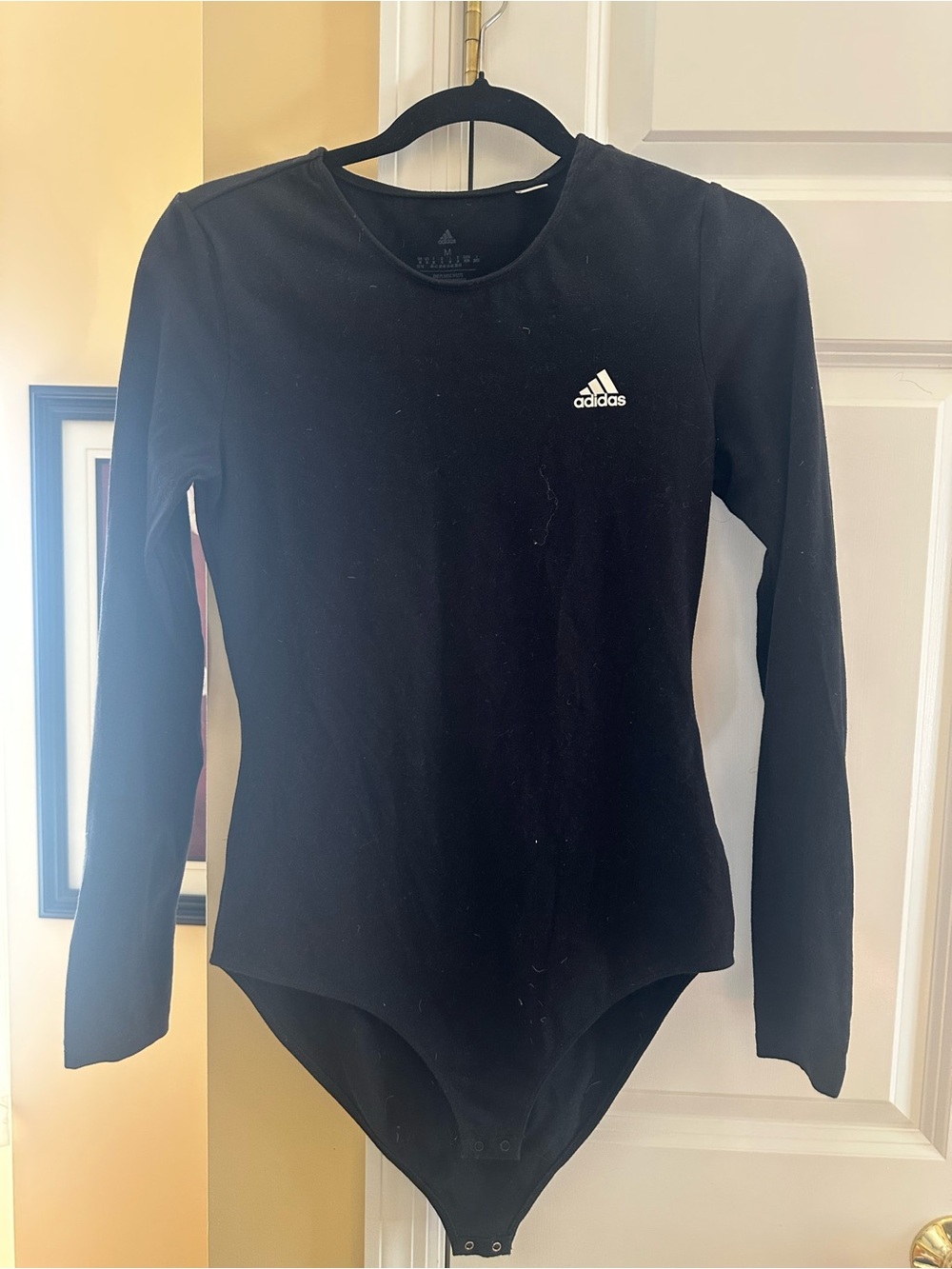 adidas Women's Black Long-Sleeve Performance Bodysuit